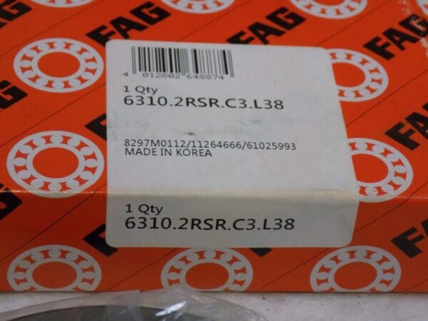 FAG (Schaeffler) Radial/Deep Groove Ball Bearing Metric 6310-C3