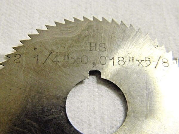 Screw Slotting Cutters 2-1/4"x 0.018"x 5/8" 60T Qty 10 03232188