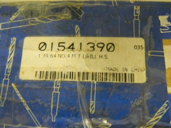 Pro Taper Shank Drill Bit 1-39/64" 4MT HSS 118° Point Angle 01541390