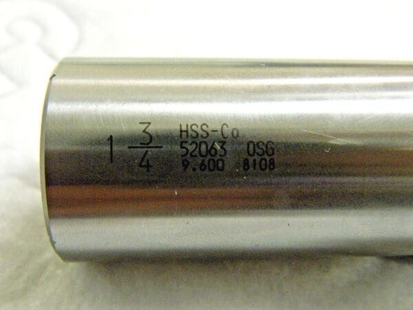 OSG Cobalt Square End Mill 1-3/4" x 1-1/4" x 1-5/8" 30º 2FL 5206300 CHIPPED