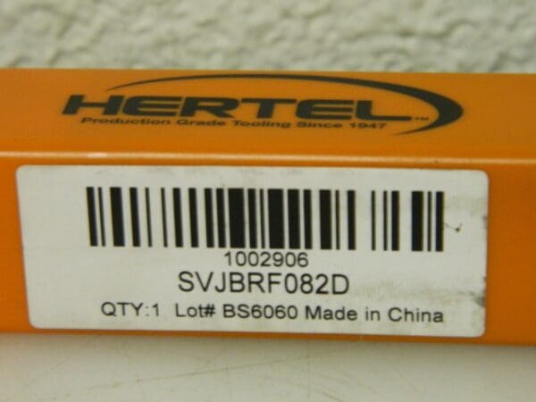 Hertel Indexable Toolholder SVJB Right Hand 1/2" Shank Positive Rake 1002906