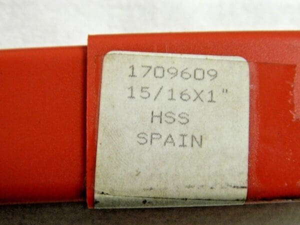 HSS Double End Square End Mill Spiral Flute 15/16"x1"x1-/78"x6-3/8" 4FL 1709609