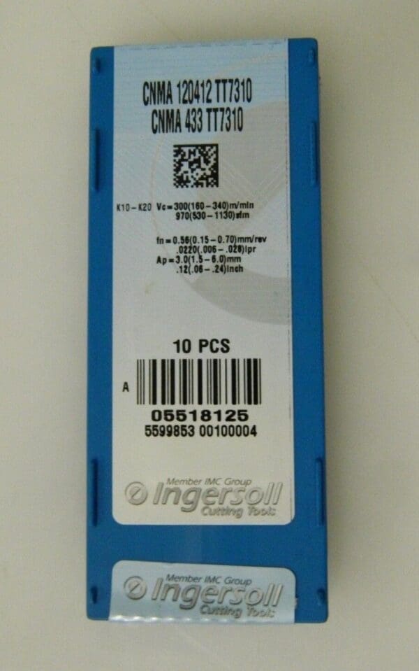 Ingersoll Carbide Turning Inserts CNMA 120412 TT7310 5518125