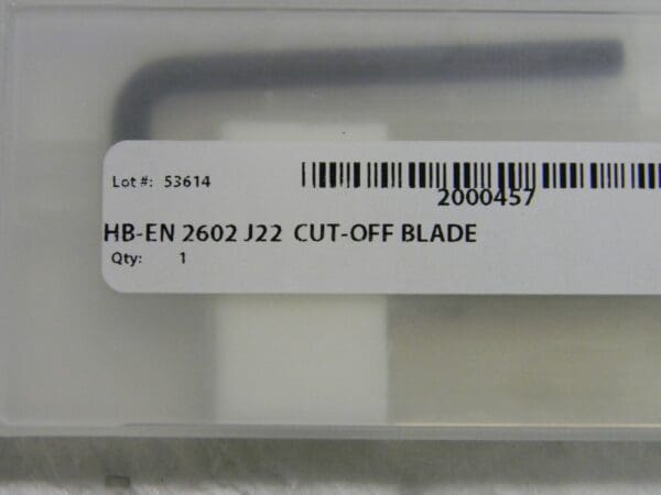 Hertel indexable Cutoff blade HB-EN 2602 J22 2000457