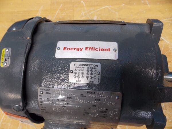 Emerson Industrial Electric Motor 1.5 HP 1740 RPM 230/460 Volts Model #AB95