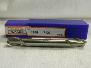 Cobalt Square End Mill Double End center cutting QTY 3 01874247