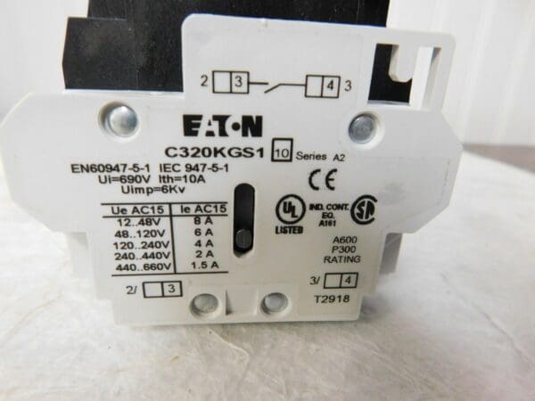 Eaton 110 Coil VAC Nonreversible Open Enclosure NEMA Motor Starter AN16BN0AC