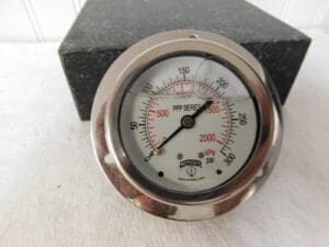 Winters 2-1/2" Dial 1/4 Thread 0-300 Scale Range Pressure Gauge PFP92725FFSG25