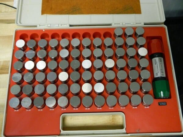 SPI Plug and Pin Gage Set 75 Piece 24-25.48 mm Diameter 73896813