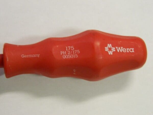 Wera Phillips Screwdriver Ergonomic Molded Cushion Grip Insulated QTY 2 005015