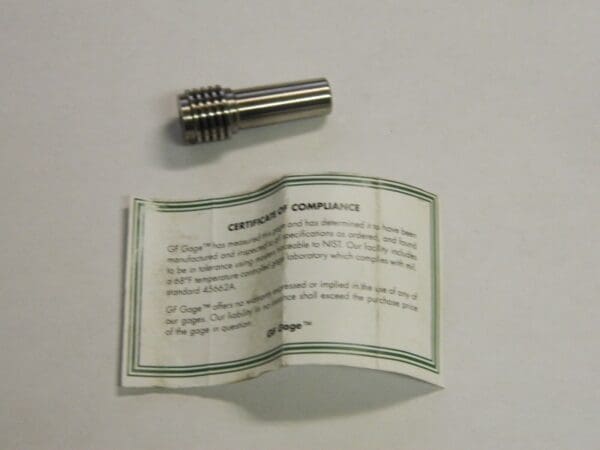 GF Gage Plug Thread Insert No Go Gage 1/2-13 Thread Steel STI 2B H0500132BNK