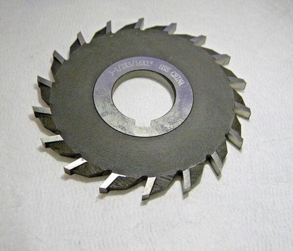 Pro 3-1/2" x 3/16" x 1" HSS Straight Tooth Side Milling Cutter 6332907