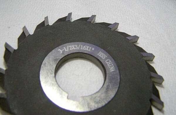 Pro 3-1/2" x 3/16" x 1" HSS Straight Tooth Side Milling Cutter 6332907