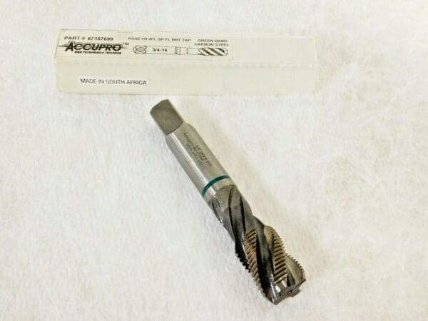 Accupro Medium Spiral Flute Tap Vanadium HSS RH 3/4-16 UNF-H3 4FL 87157699