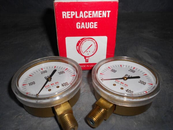 Precision Pressure Gauges 2-1/2" 0-400psi Steel Lower Mount QTY 2 NTSG59