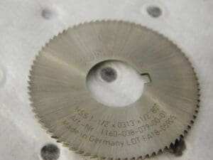 Controx 1-1/2" Diam 80 Tooth Slitting & Slotting Saw 241147