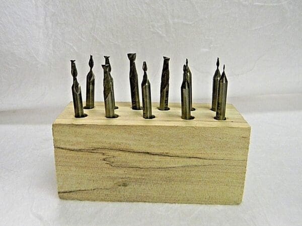 Interstate 2 Flute Square End Mill Set 1/32 to 3/16" Double End 01870013