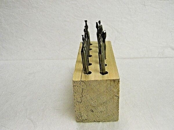 Interstate 2 Flute Square End Mill Set 1/32 to 3/16" Double End 01870013