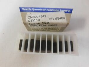 North American Ceramic Turning Inserts CNGA434T Grade NS400 QTY 10 00839