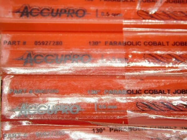 Accupro Cobalt Jobber Drills RH 8.5mm x 4-19/32" OAL 130° 05927280