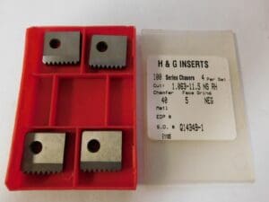 H&G Inserts RH Negative Thread Chasers 4-SET 1.063-11.5 NS 100-Series Q14349-1