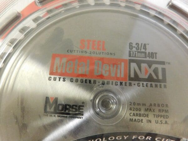 M.K. MORSE 6-3/4" Diam 40 Tooth Wet & Dry Cut Saw Blade CSM67540NSC