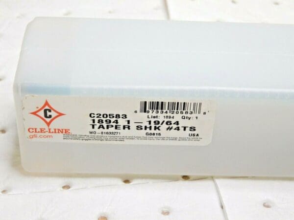 Cle-Line 4MT Taper Shank Drill Bit HSS 1-19/64" x 14-1/4" OAL 118º Point C20583