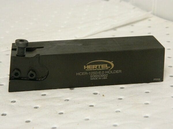 Hertel HCE RH Cut Indexable Cutoff Toolholder 0.8 Max Cut 6" OAL 93650992