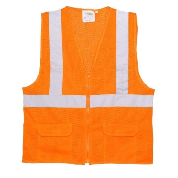 Cordova Class 2 Mesh Surveyor's Safety Vest Orange XXL QTY 19 VS270P