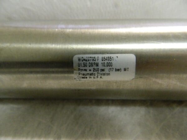 Schrader 1.5" Bore x 10" Stroke Non-Repair Magnetic Cylinder 1.50DSRM10.00