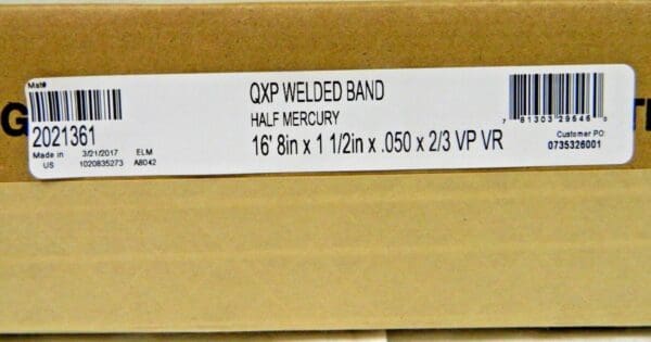 Lenox QXP Welded Band Saw Blade 16 Ft 8" x 1-1/2" x 0.50" 2/3TPI 2021361