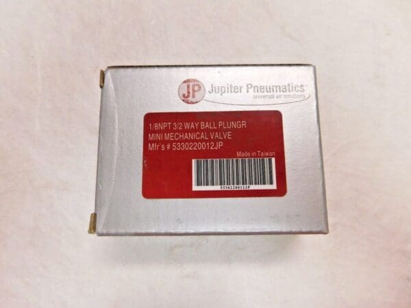 Jupiter Pneumatics 2 Position Mini Mechanical Valve 1/8" NPT 3 Way 5330220012JP