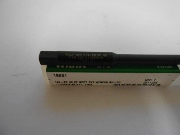 Widia GTD 1/4" - 28 UNF H3 2-Flute HSS Spiral Point Tap QTY 2 18951