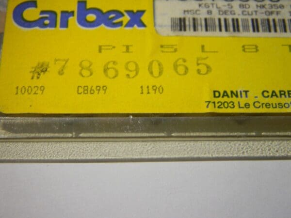 Carbex Carbide Inserts KGTL-5-8D NK350 QTY 10 PI5L8T