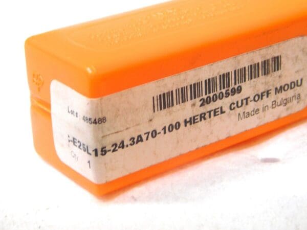 Hertel Indexible Cut-Off Module 15mm Max DOC LH 3mm Insert W HC24-3 2000599