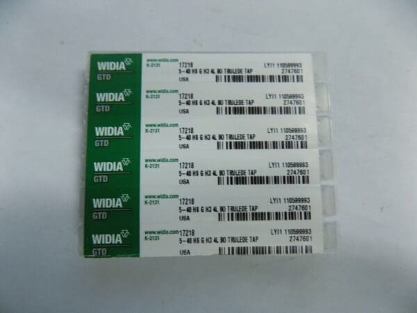 Widia Gtd 5 - 40 H3 Bottom Thread Forming Taps Qty. 5 17218