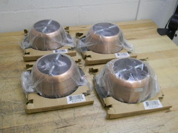 Lot of 4 Elco Lighting 6" Recessed Metal Step Baffle Trim ELM30CP