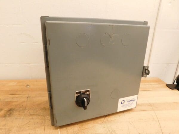 12" x 12" x 7" Enclosed Industrial Air Curtain Control Panel, 460V, 3PH, 1 Motor