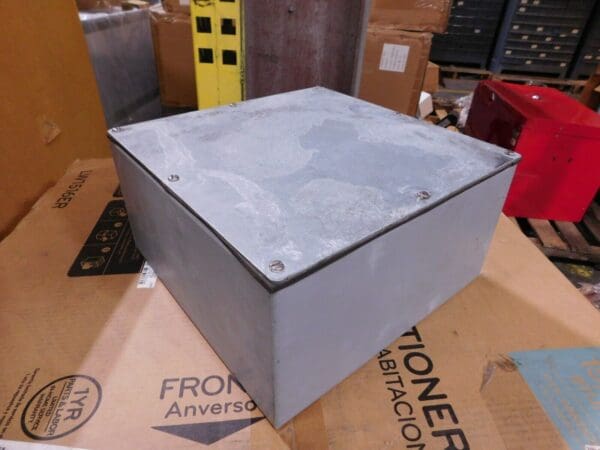 Hoffman 12" x 12" x 6" NEMA 3R Gasketed Screw Cover Enclosure, Galvanized Steel