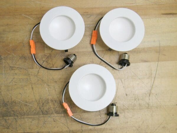 Lot of 3 Clark 4" LED Indirect Down Light 650 Lumens 2700K 10W 120V D204