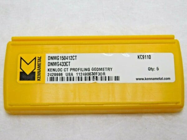 Kennametal Carbide Turning Inserts DNMG433 CT Grade KC9110 Qty 5 2429986