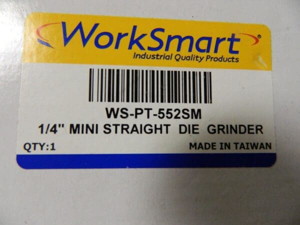 WorkSmart 1/4" Collet Straight Handle Air Straight Die Grinder 42183673