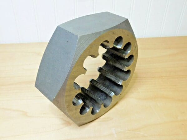 Interstate Carbon Steel Hex Rethreading Die RH 6" x 3-3/4-12UNS 79770913