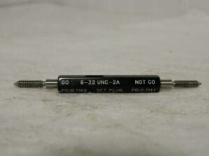 SPI Truncated Taperlock Thread Gage Go/No Go 6-32 UNC-2A 23-136-5