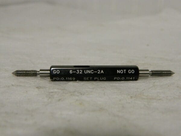 SPI Truncated Taperlock Thread Gage Go/No Go 6-32 UNC-2A 23-136-5