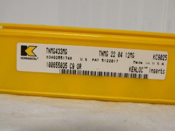 Kennametal Carbide Turning Inserts TNMG433MG Grade-KC9025 Qty 5 63492551748