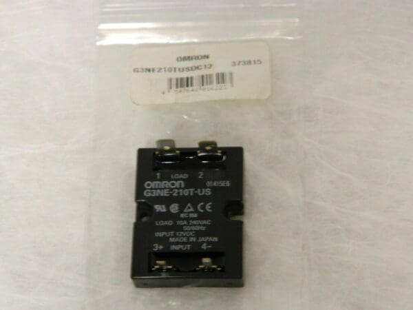 Omron Solid Quick Connect General Purpose Relay 4 Pins 12 VDC Qty 4 G3NE-210TUSD