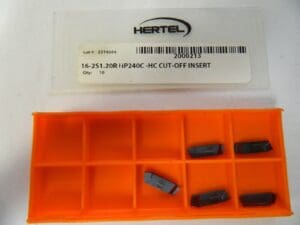 Hertel HC 16-2 HP240C Grade Carbide Cutoff Insert QTY 5 45743036