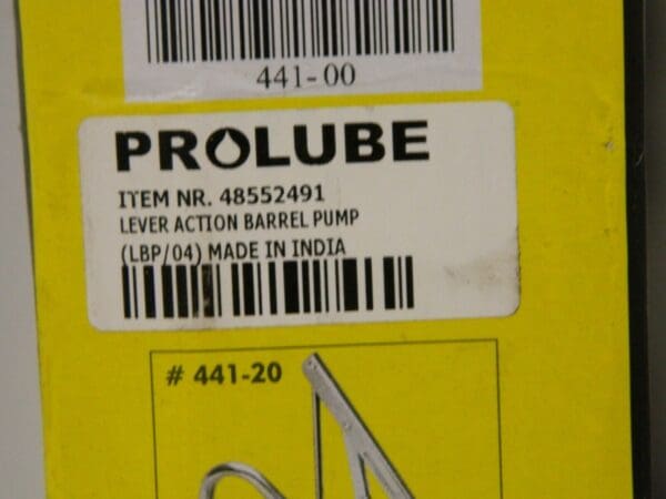 PRO-LUBE Lever Action Barrel Pump Oil Lubrication 0.10 Strokes/oz Flow 48552491