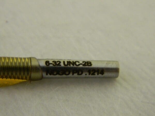 GF Gage No Go Single End Gage 6-32 Thread UNC 2B 294575